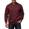 Men's -Lined Zip-Up Jacket Casual Cardigan Color Long Sleeve