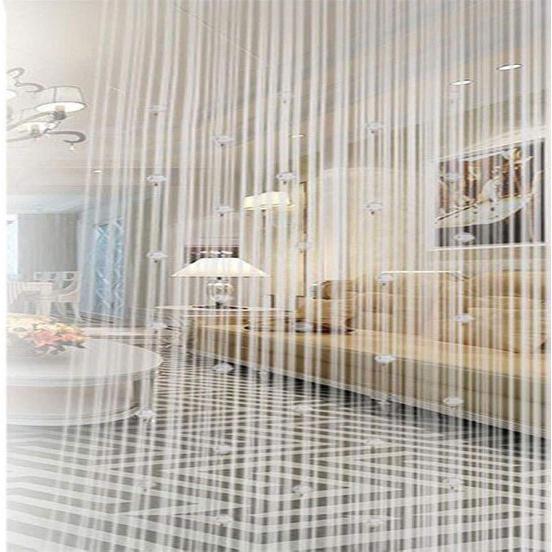 FUT String Tassel Crystal Beads Curtain, Partition Door Curtain Beaded String Curtain Door Screen Panel Home Decor Divider for Bridal Chamber Room