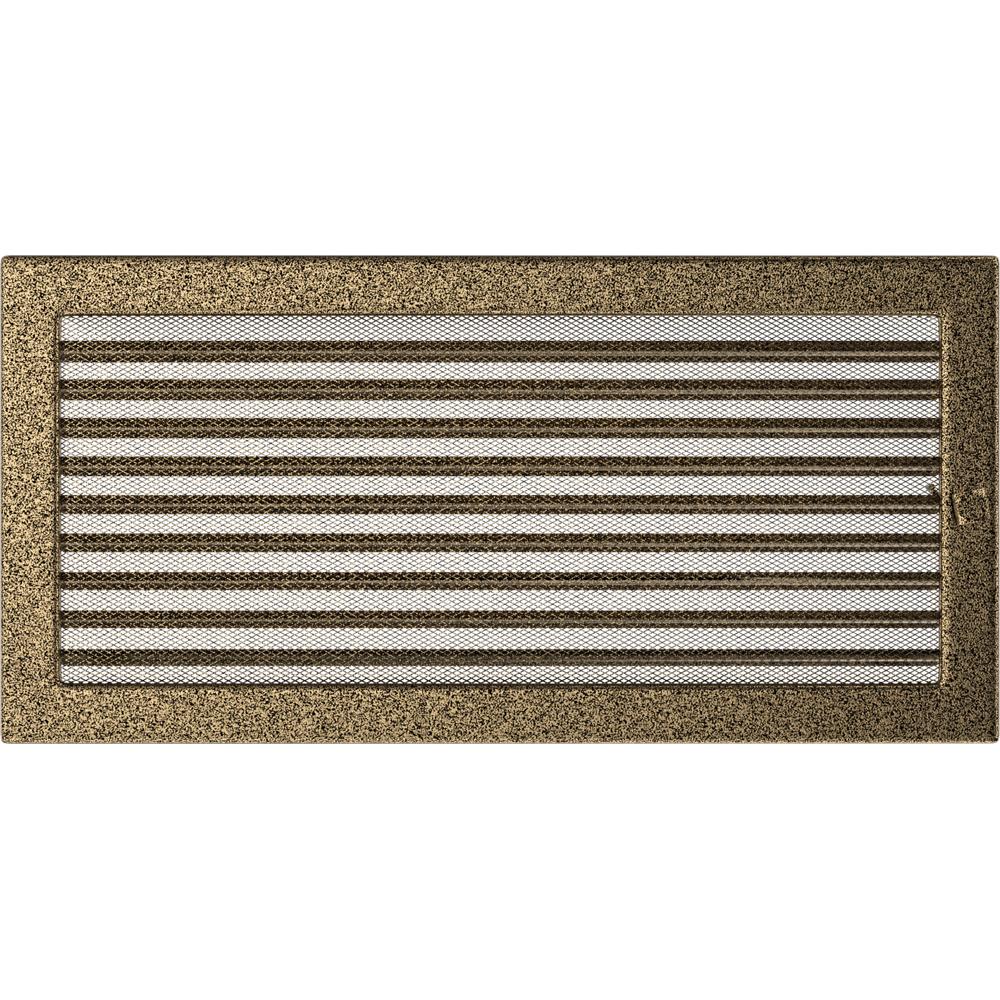 Vent Cover 22x45 Black and Gold with Blinds