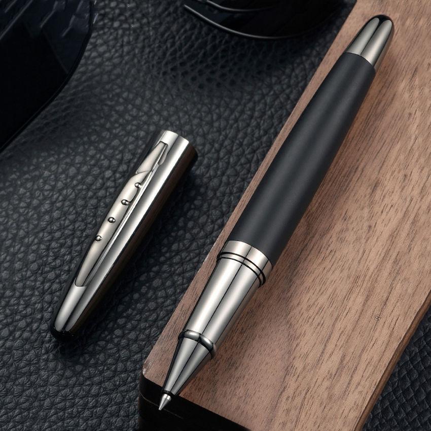 High End Metal Signature Pen, Business Office Black Ballpoint Pen, Student Exam Writing Pen