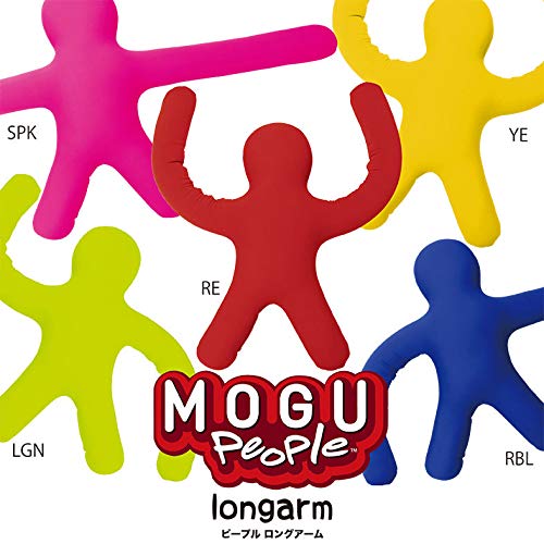 MOGU Bead Cushion Character Blue People Long Arm length (Total approx. 105cm)