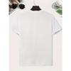 ART TEACHER Men's Summer Short-sleeved T-shirts, Fashionable and Trendy Printed , Spring and Summer Round Neck Casual Versatile Tops