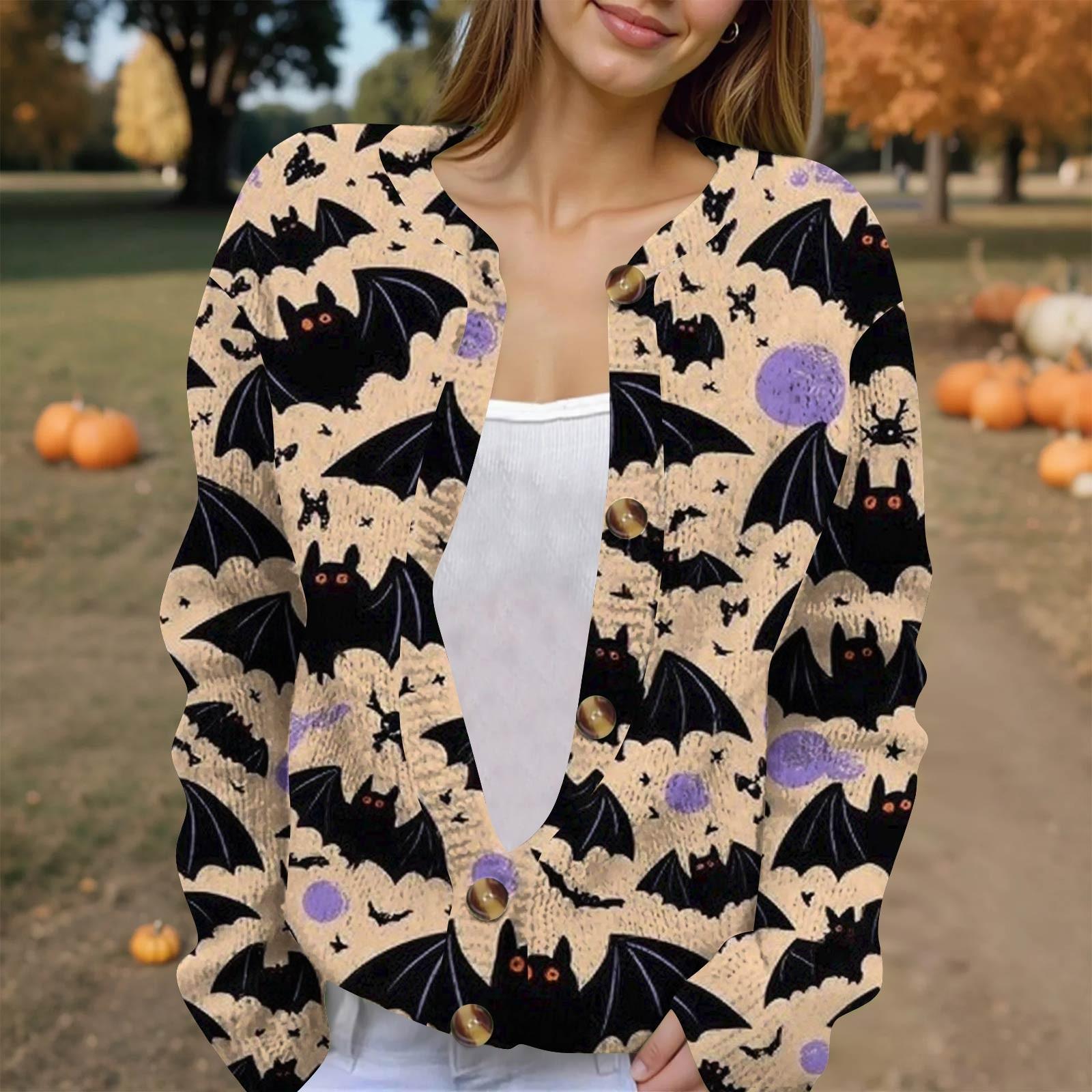 

Женская модная принтованная куртка с длинным рукавом и вязанным кардиганом на пуговицах XXXL