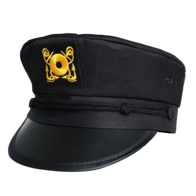 Unisex Tengerészkék Kalap Matróz Kapitány Jelmez Férfi Jacht Kapitányi Kalap Skipper Kalap