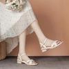 Fashion Sandals For Women Office Work One Word Open Toe Leather Square Heels On Offer And Premium Wholesale 2024 Luxury Sandal Pvc