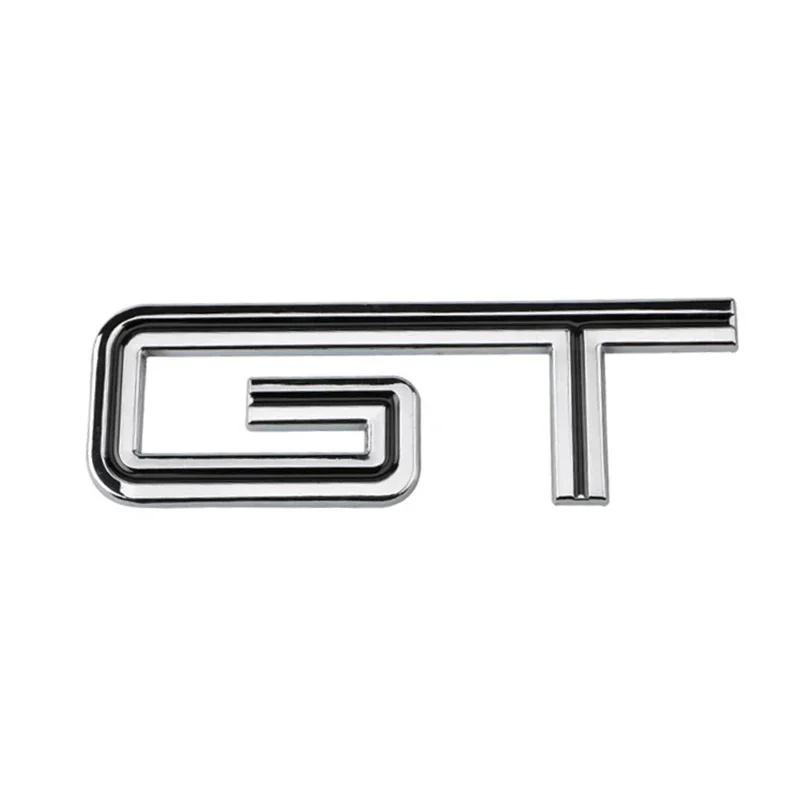 Metal Car Side Emblem Sticker Tail Trunk Badge Decal for GT GT350 GT500 S-helby Logo Fiesta Focus Mondeo Kuga Ranger M-ustang