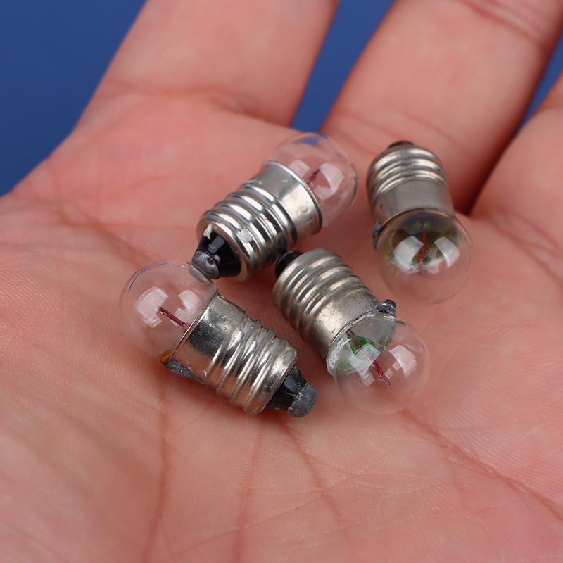 10 buc. tun mic rotund în miniatură 1,5 V 2,5 V 3,8 V pentru experimentul studenților Becuri mici, mărgele de bec pentru lanternă