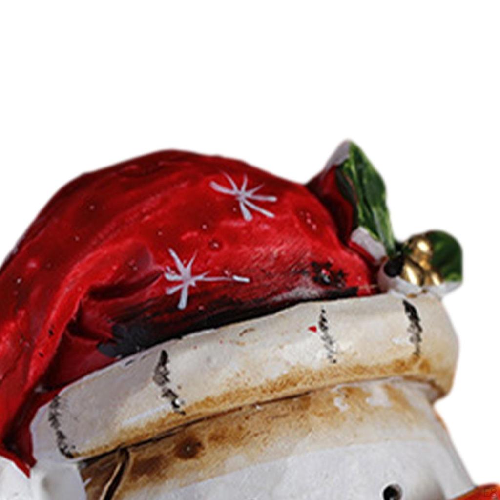 Christmas Figurines Table Statues Tabletop Xmas Sculpture for Winter Festival