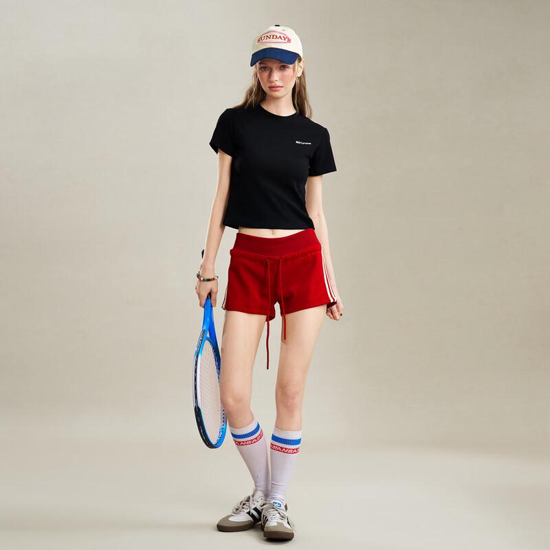 BEETLE TOWN Women s Embroidered Slim Fit Short Sleeve T-Shirt S