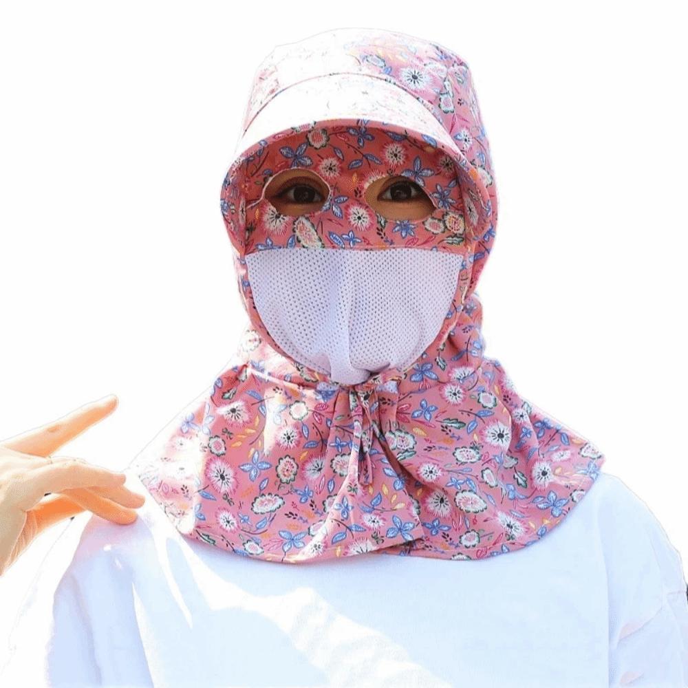Breathable Mesh Full Wrap Sun Hat Big Brimmed Wide Brim Sunscreen Hat  Summer Season