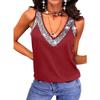 2026 Summer Women's Solid Sequined Sleeveless Vest Top