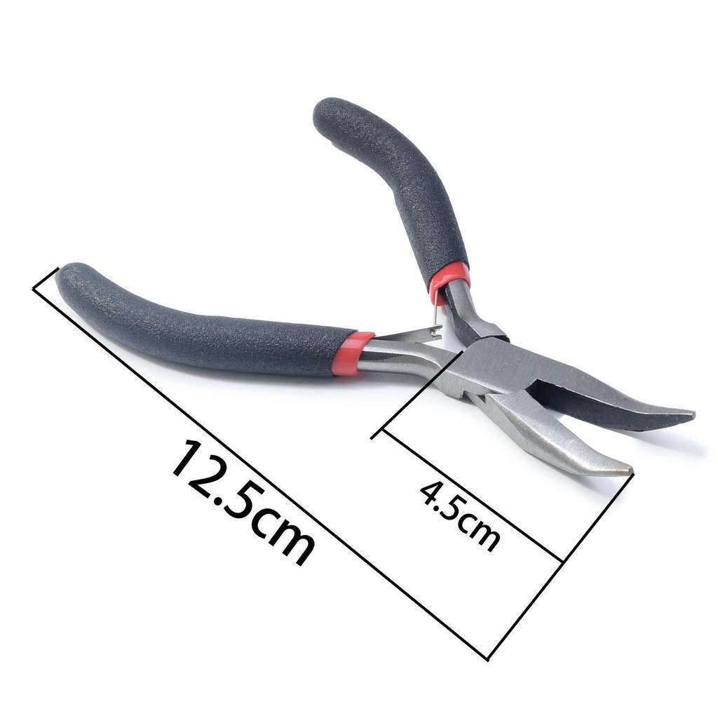 Handmade Mini Jewelry Pliers Set: Needle Nose, Diagonal Nose, Round Nose Pliers for DIY and Jewelry Accessories.