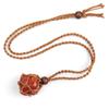 Natural Stone Crystal Rough Stone Mesh Pocket Hand-Woven Necklace Pendant, Adjustable N558