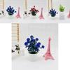 Artificial Lilac Flower Plant Pot For Office Decor With Realistic Plastic Blooming Gift For Home And Garden