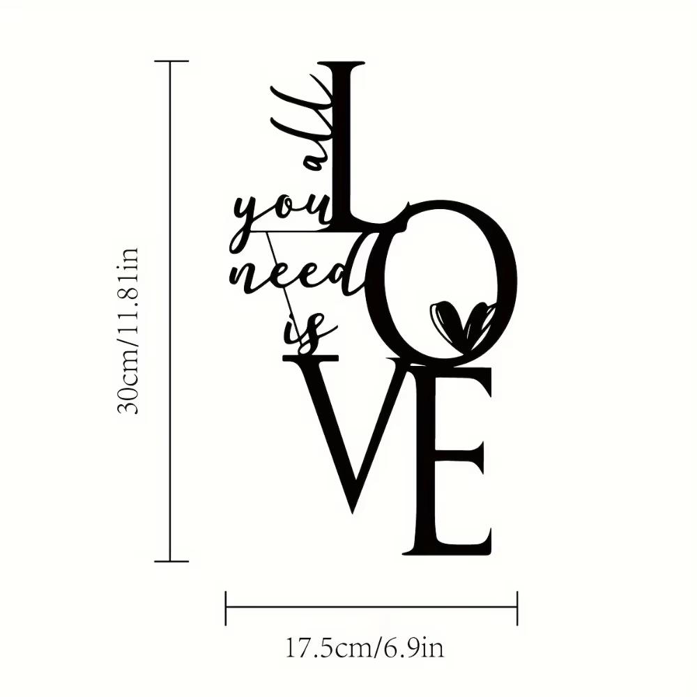 LoveCrafts 1 шт. Металлическое настенное искусство, Декор, Подарок-сюрприз на День святого Валентина, Элегантная статуэтка привязанности, Изящная настенная скульптура, Привлекающая внимание декоративная табличка TY5277