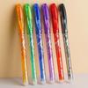 8 Pcs 0.5mm Erasable Pen Refill Set 8 Color Ink Gel Pen Rod Washable Handle School&Office Writing Stationery Gel Ink Pen