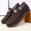 Men's Skate Shoes, Old Beijing Cloth Shoes with Anti-slip Wear-resistant Rubber Sole, Lightweight Breathable Canvas Shoes, Soft Comfort Work Shoes