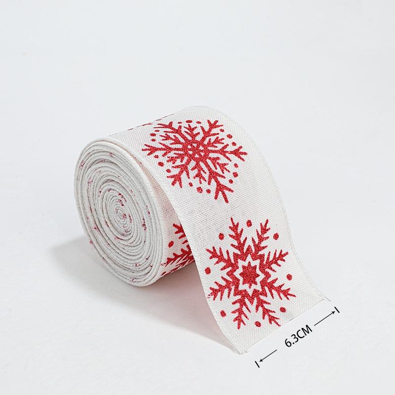 

Easy To Shape Decorative Ribbon Christmas Ribbon 200*6.3cm Christmas Ribbon Easy To Cut And Shape Flexible Design