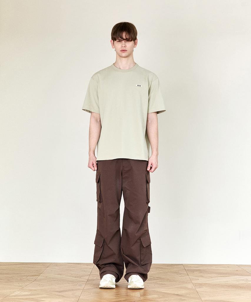 Hoite Het Strap Cotton Cargo Pants (Brown)