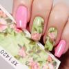 5 Sheet Nail Water Decals Chic Floral Transfer Stickers Flowers Nail Art Sticker Tattoo Decals