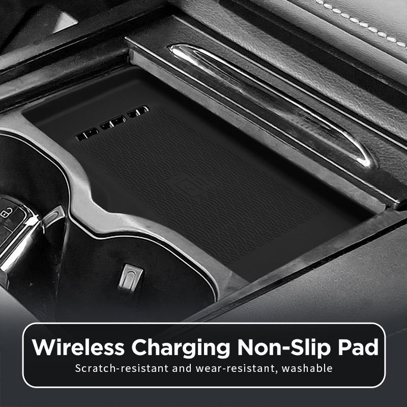 For 22-25 Chery OMODA C5 Central Control Wireless Charging Silicone Anti Slip Pad Car Modification