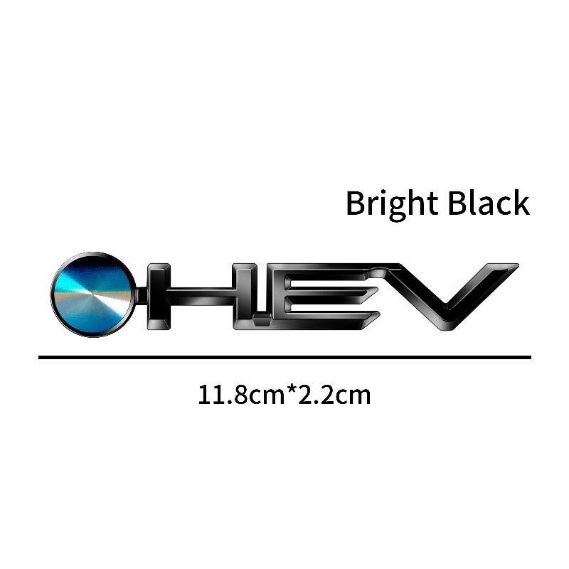 1Pcs ABS Plastic Car Styling HEV Logo Emblem Rear Bumper Tail Door Trunk Sticker For Camry Highlander Corolla Auris Hilux