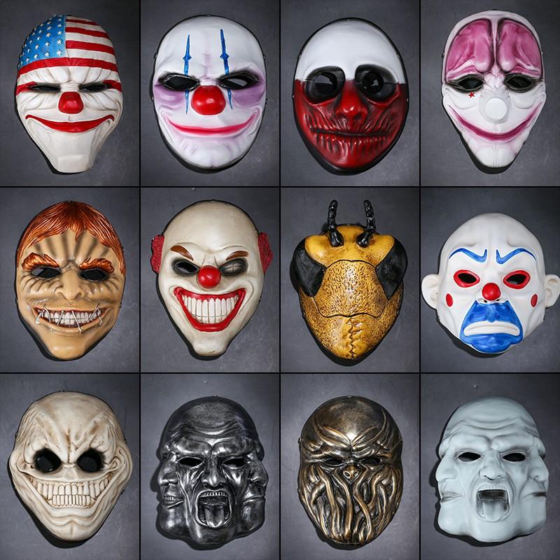 Horror Resin Masks Halloween Cosplay Costume Parties Escape Rooms - Jason Joker Alien Death Styles