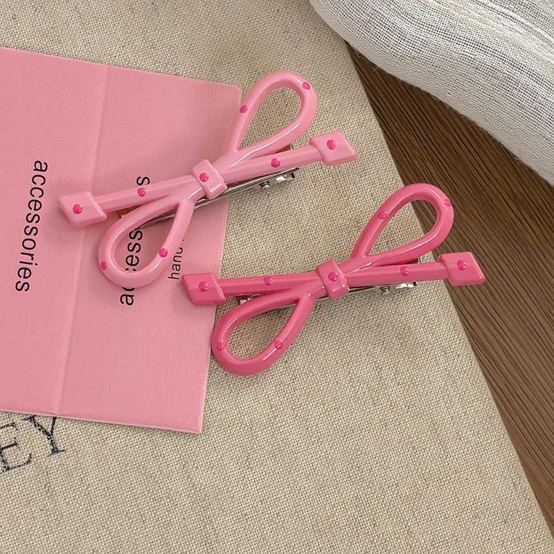 16Pcs Polka Dot Patent Leather Hair Clip Set,bow Oval Style Mixed Color Hair Clip for Women,cute Side Broken Hair Clip Headband