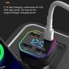 66W 4 Ports Car Charger Fast Charging PD QC3.0 USB C Car Phone Charger Type C Adapter In Car For iPhone Samsung Huawei Xiaomi