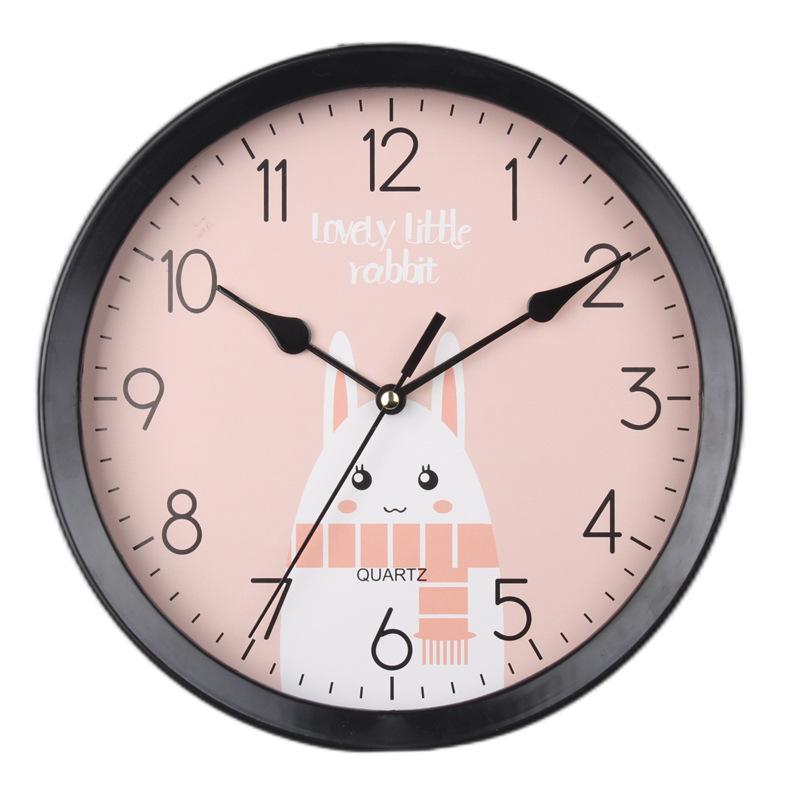 Super Silent Creative Wall Clock Cartoon Clock Wall Clock Cute Simple Home Living Room Children's Room Bedroom Wall Clock