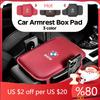 LREFV1 New 2025 Car Armrest Box Pad Leather Auto Armrest Mat Car Accessories for BMW M Power Performance M3 M5 X1 X3 X5 X6 E46 E39 E90