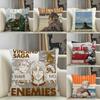 Cartoon Comic V-Vinland Sagapc 3 Pillow Case Natural Linen Pillow Case Double-Sided Decor Sofa Pillowcase Home Decor