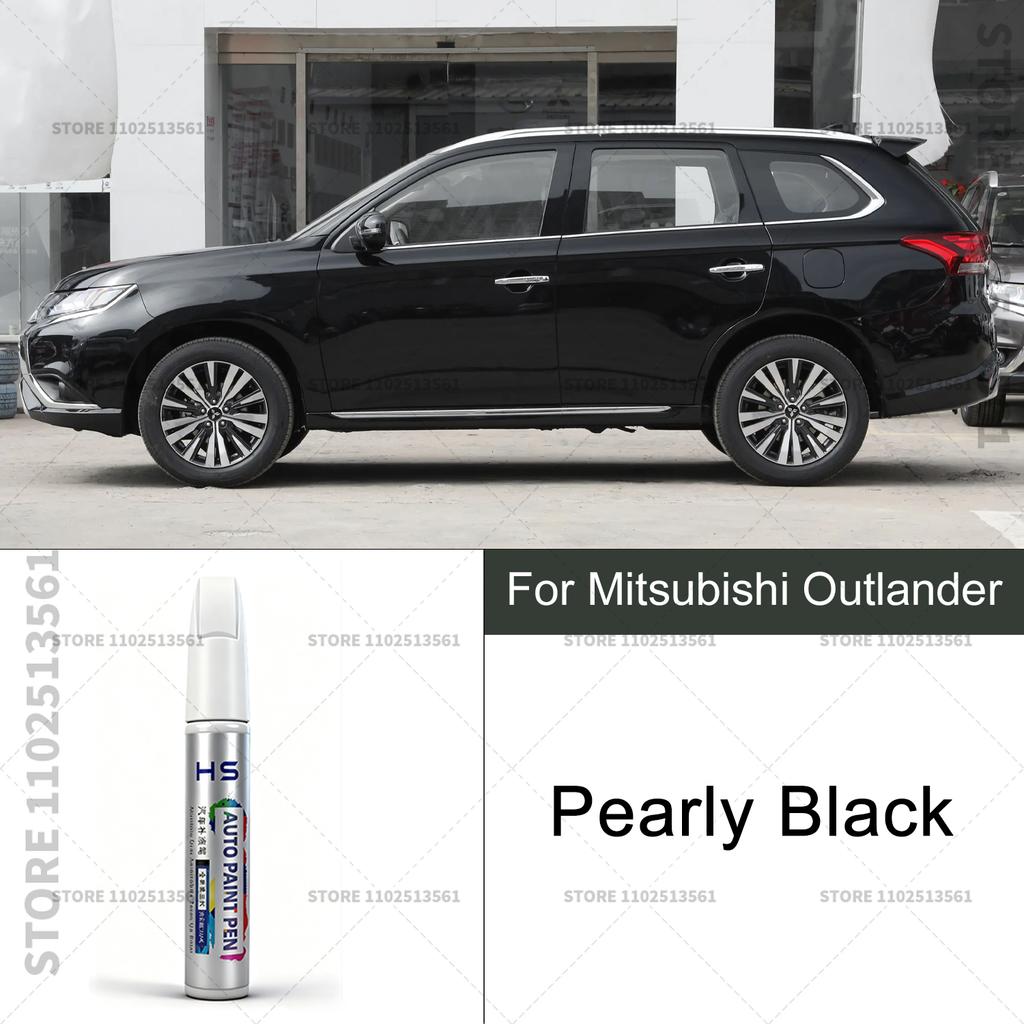 Car Paint Repair Pen For Mitsubishi Outlander Touch Up Scratch Remover DIY Auto Accessories White W17 W85 Black Sepia Red Gray