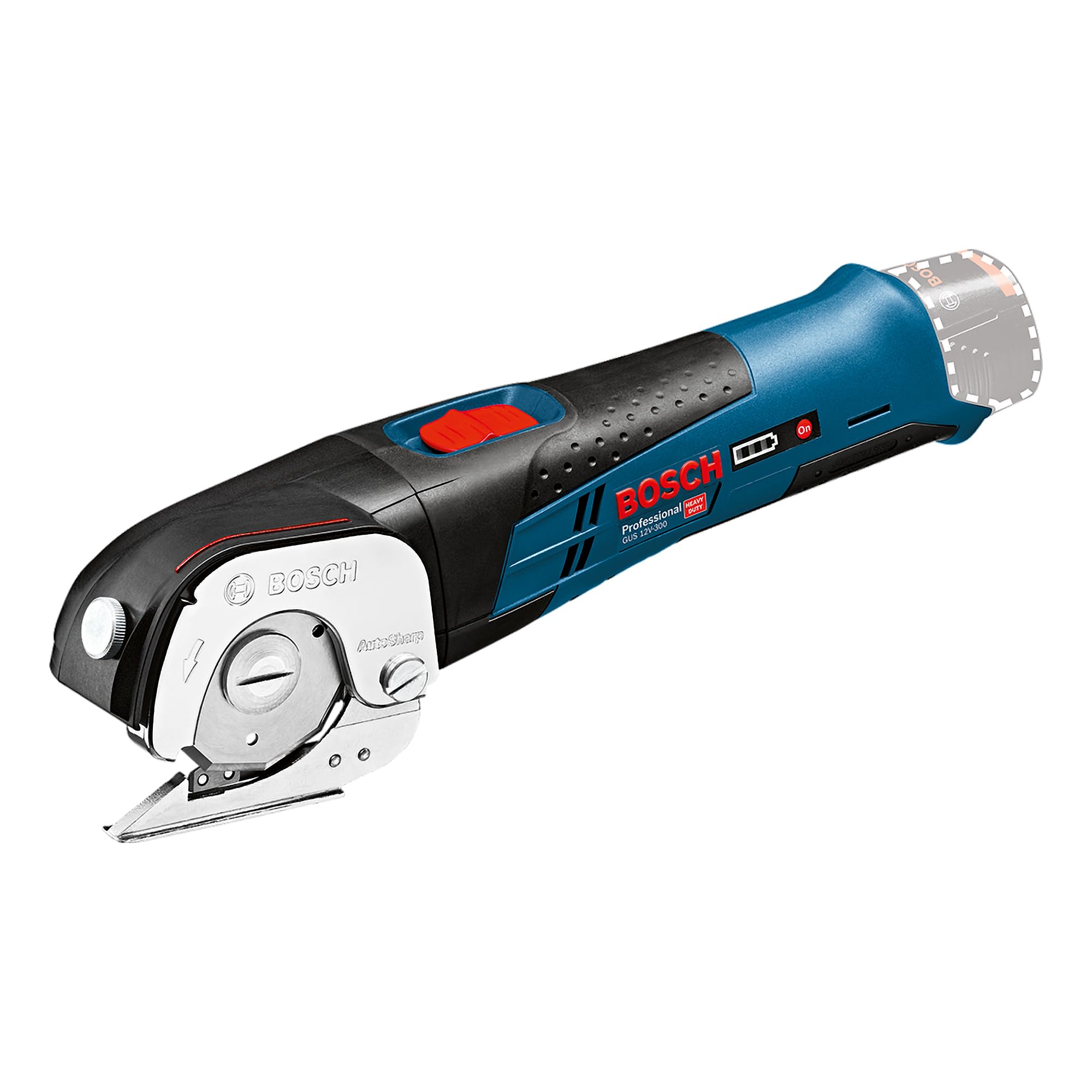 

Bosch Professional Cordless with Blades Attached Charger Sold Multi-Cutter GUS10.8V-300H (Body Only, Separately)