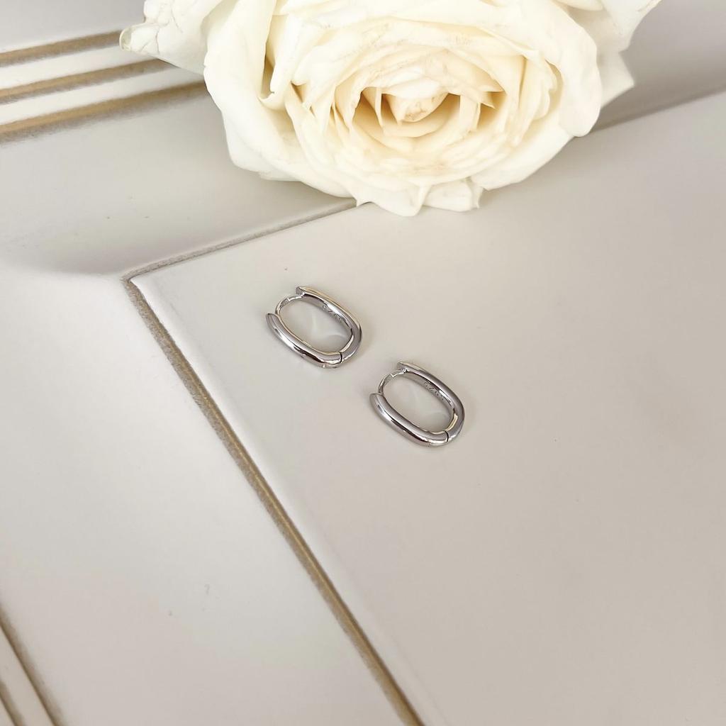 Серебряные серьги без камней (2142348)