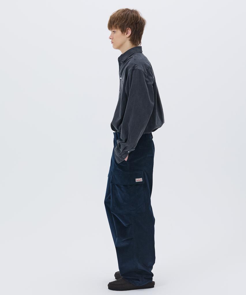 NOHANT Corduroy Utility Cargo Pants Navy