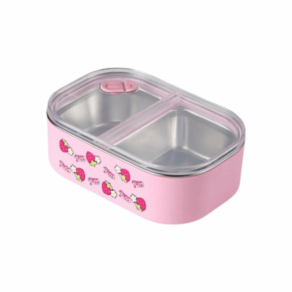 Cartoon Insulated Lunch Box Large Capacity Meal Container Stainless Steel Lunch Box  Outdoors