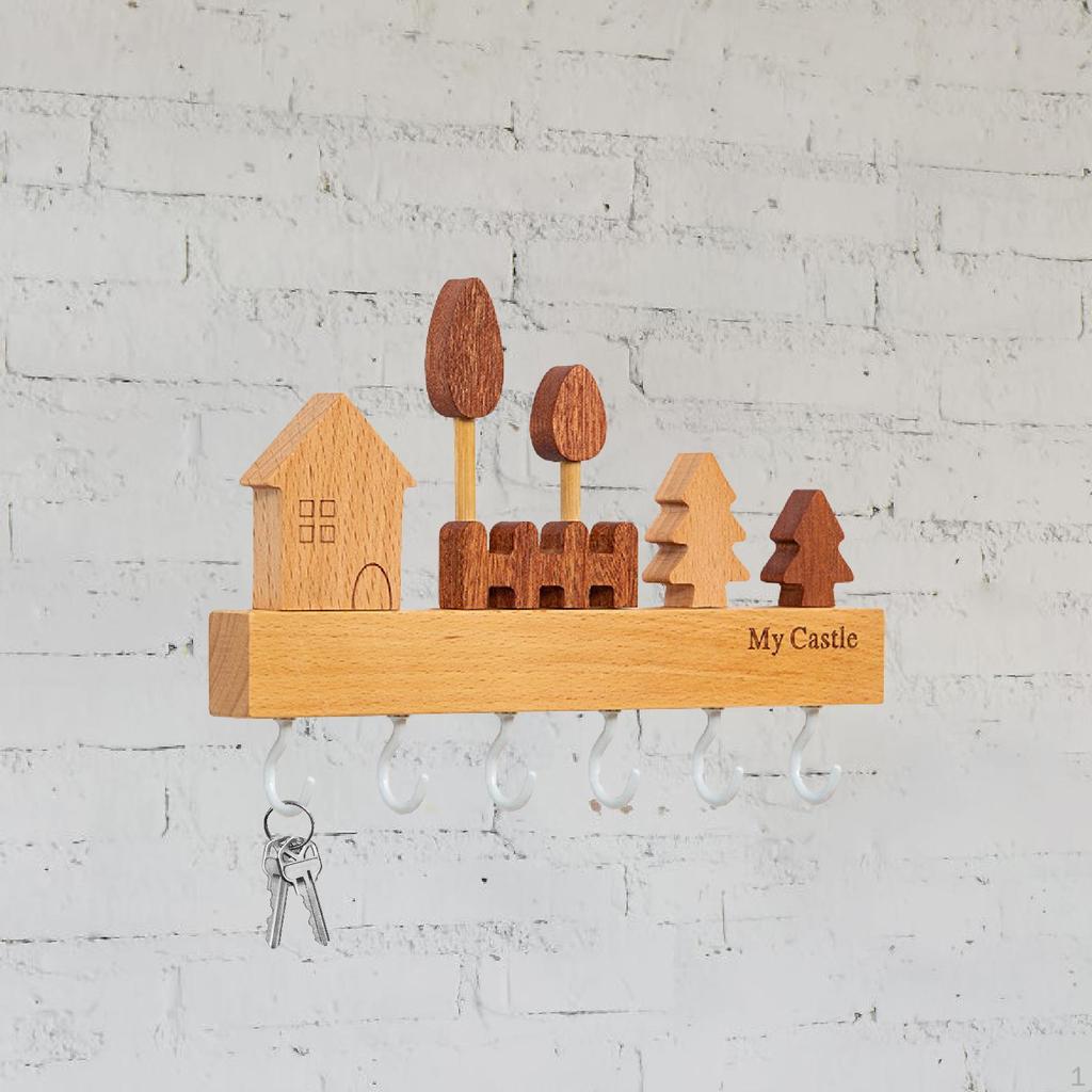 Key Holder Wall Mount Hanger for Doorway Garage Farmhouse Entryway