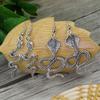 2 Pairs Ethnic Retro Vintage Snake Dangle Earrings Set For Women Long Punk Antique Bronze Gold Silver Color Tribe Drop Earrings