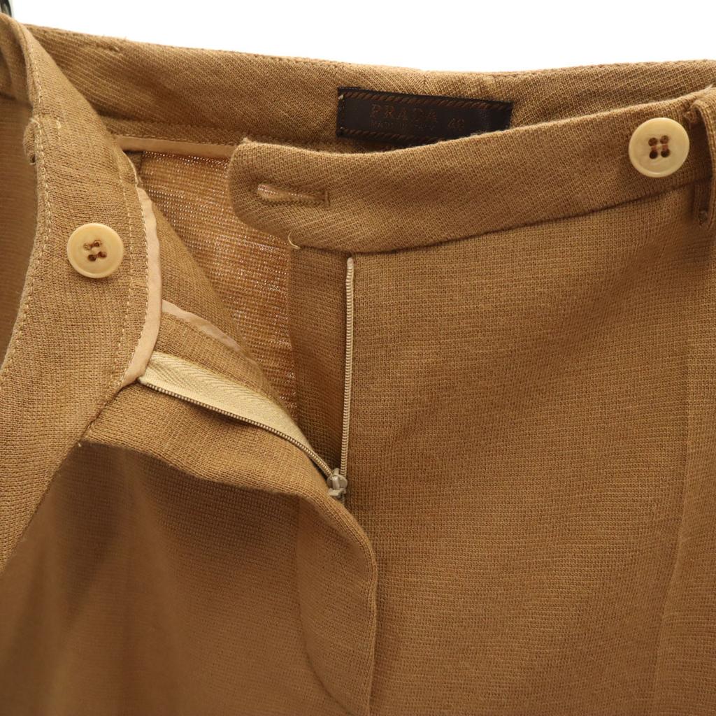 PRADA made in Italy Knit pants 40 Brown Women Used