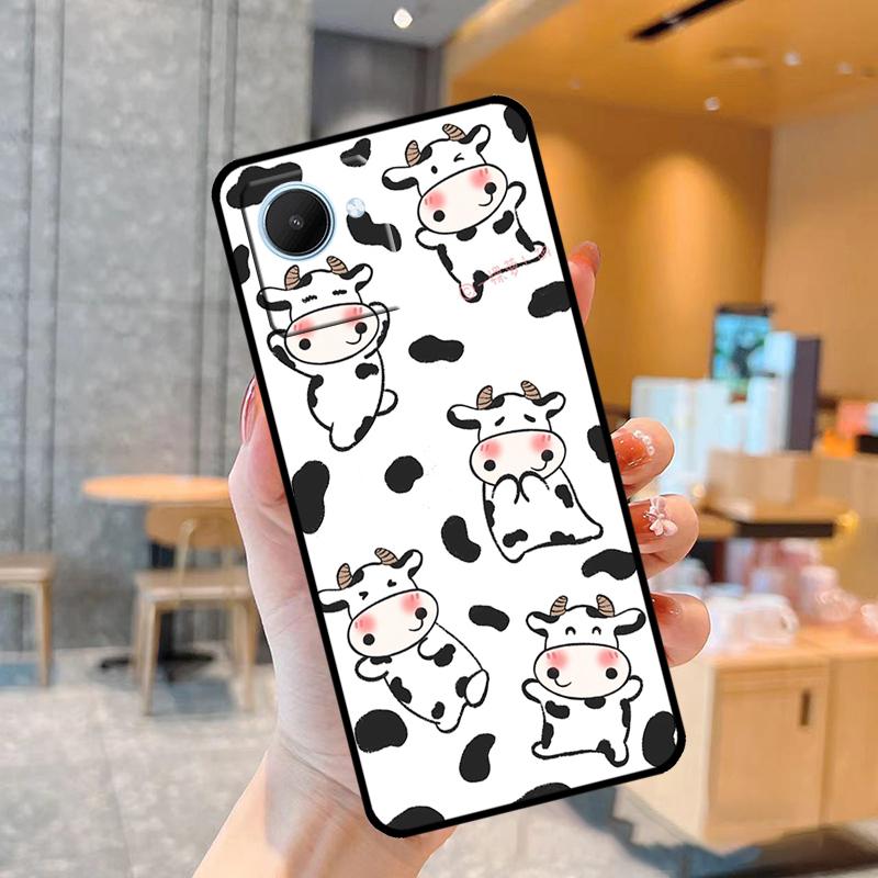Dairy Cattle Cow Speckle Case For Realme C55 C33 C31 C35 C30 C11 C15 C25s C21Y GT Neo 5 3T 2T 8 9 10 11 Pro Plus