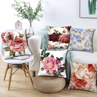Cushion Case Pretty Breathable Lightweight Cushion Cover Soft Texture Floral Pattern Cushion Cover Cushion Slipcover for Sofa