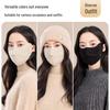 JIUMU Women's Mulberry Silk Thermal & UV Protection Face Mask