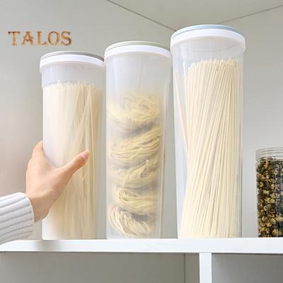 Tall Clear Spaghetti Pasta Container Storage Jar with Lid BPA Free Large Capacity Transparent Design Airtight Leakproof Spaghetti Keeper