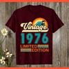 1976 50th Birthday Instant Download Limited Edition All Original Parts Vintage Birthday Printed Tshirt Top Design Shortsleev