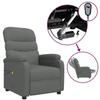Fauteuil de massage électrique - MAISON EXCLUSIVE - 1 place - Gris foncé - Tissu - 6 points de massage