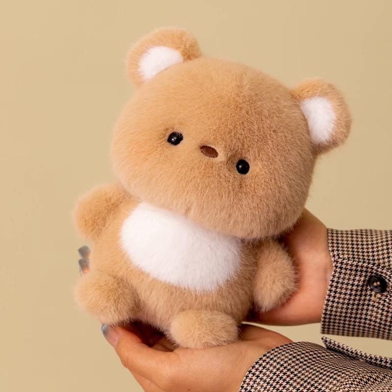 17cm kawaii Table Companion Plush Toy Soft Animal Series Rabbit Fox Dog Plush Doll Office decoration Accompanying Doll Gift