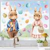 Waterproof Easter Egg Window Decals Creative Easter Bunny Static Cling Decal Window Decoration