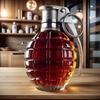 1PC Creative Grenade-shaped Glass Bottle, High Borosilicate Material - Smooth and Heat-resistant | Perfect for Whisky, Vodka and Other Drinks