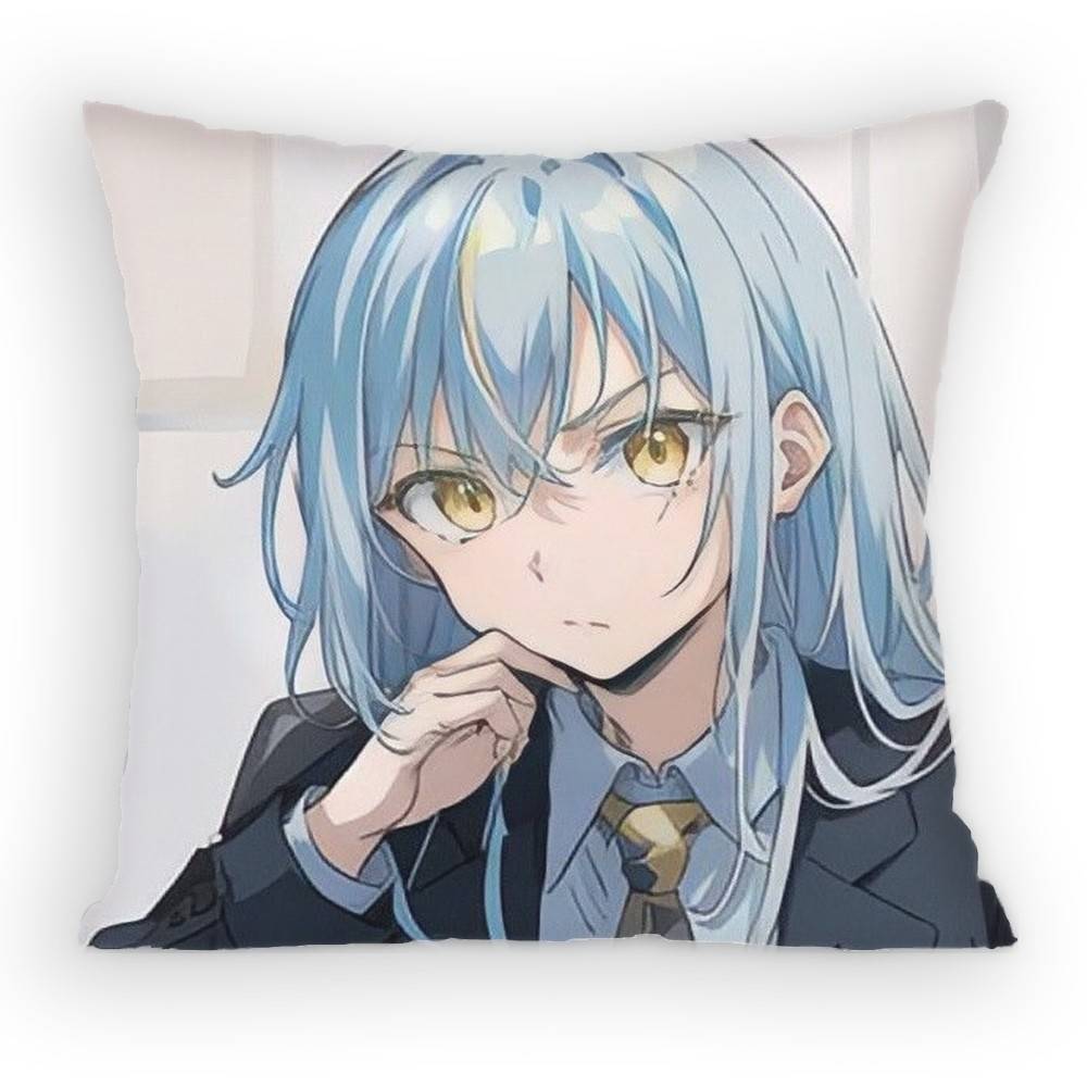 S-Slime Anime R-Rimuru T-Tempest-Rt Kissenbezug Sofa Wohnzimmer Schlafzimmer Kopfteil Rückenlehne Kissen Quadratisches Kissen Nickerchenzeit